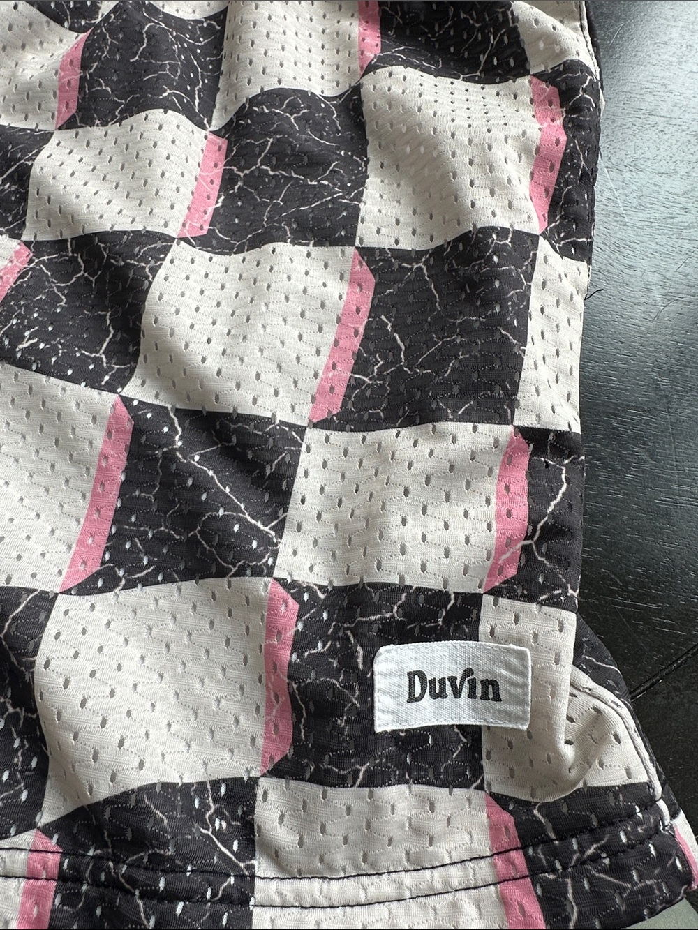 Men's Duvin Checkerboard Athletic Shorts - Picture 4 of 8